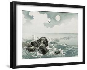 Sea Surf-Uehara Konen-Framed Giclee Print