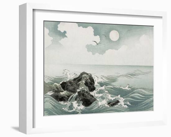 Sea Surf-Uehara Konen-Framed Giclee Print