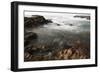 Sea Swirling around Rocks, Near Polzeath, Cornwall, England, United Kingdom, Europe-Nick Upton-Framed Photographic Print