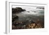 Sea Swirling around Rocks, Near Polzeath, Cornwall, England, United Kingdom, Europe-Nick Upton-Framed Photographic Print