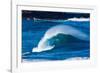 Sea Through-Powerful wave breaking off a beach, Hawaii-Mark A Johnson-Framed Photographic Print