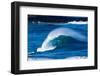 Sea Through-Powerful wave breaking off a beach, Hawaii-Mark A Johnson-Framed Photographic Print