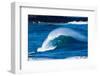 Sea Through-Powerful wave breaking off a beach, Hawaii-Mark A Johnson-Framed Photographic Print