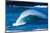 Sea Through-Powerful wave breaking off a beach, Hawaii-Mark A Johnson-Mounted Photographic Print