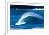 Sea Through-Powerful wave breaking off a beach, Hawaii-Mark A Johnson-Framed Photographic Print