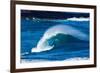 Sea Through-Powerful wave breaking off a beach, Hawaii-Mark A Johnson-Framed Photographic Print