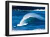 Sea Through-Powerful wave breaking off a beach, Hawaii-Mark A Johnson-Framed Photographic Print