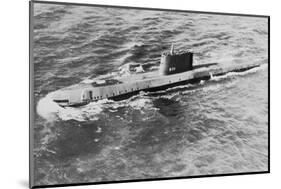 Sea Trials for USS Nautilus, First Nuke Sub-null-Mounted Photographic Print