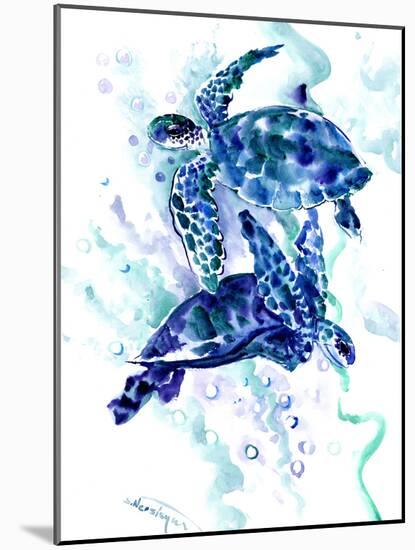 Sea Turtle 2-Suren Nersisyan-Mounted Art Print