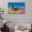 Sea Turtle and Coral - Aloha-Lantern Press-Premium Giclee Print displayed on a wall