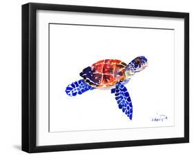 Sea Turtle Babe-Suren Nersisyan-Framed Art Print