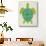 Sea Turtle in Lime-Cat Coquillette-Stretched Canvas displayed on a wall