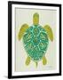 Sea Turtle in Lime-Cat Coquillette-Framed Art Print