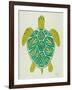 Sea Turtle in Lime-Cat Coquillette-Framed Art Print