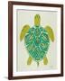 Sea Turtle in Lime-Cat Coquillette-Framed Art Print