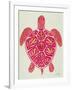 Sea Turtle in Pink and Gold-Cat Coquillette-Framed Art Print