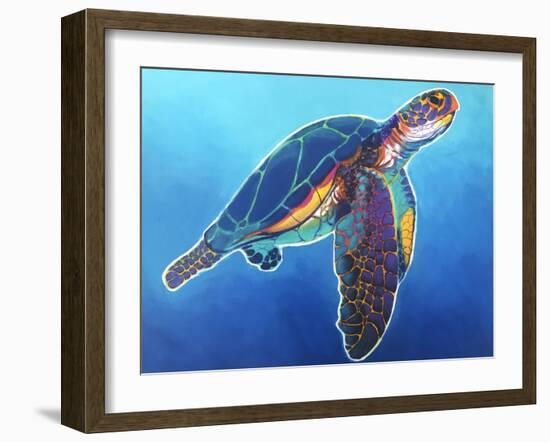 Sea Turtle - Rainbow-Dawgart-Framed Giclee Print