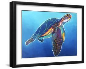 Sea Turtle - Rainbow-Dawgart-Framed Giclee Print