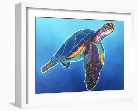 Sea Turtle - Rainbow-Dawgart-Framed Giclee Print