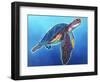 Sea Turtle - Rainbow-Dawgart-Framed Giclee Print