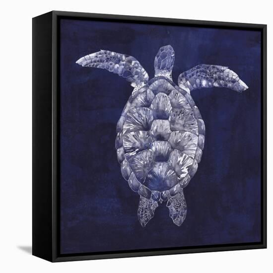 Sea Turtle Shadow I-Grace Popp-Framed Stretched Canvas