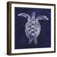 Sea Turtle Shadow I-Grace Popp-Framed Art Print