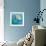 Sea Turtle Swim Light Flipped-Jeanette Vertentes-Framed Art Print displayed on a wall