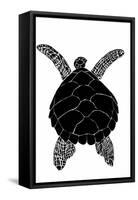 Sea Turtle-vvoevale-Framed Stretched Canvas