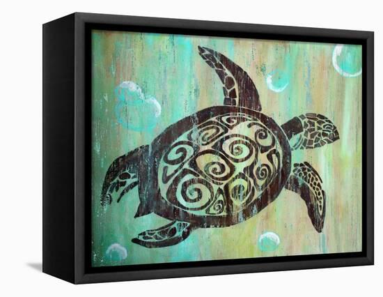 Sea Turtle-Karen Williams-Framed Stretched Canvas