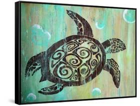 Sea Turtle-Karen Williams-Framed Stretched Canvas