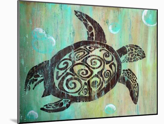 Sea Turtle-Karen Williams-Mounted Giclee Print