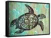 Sea Turtle-Karen Williams-Framed Stretched Canvas