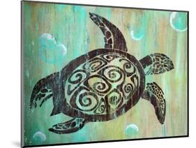 Sea Turtle-Karen Williams-Mounted Giclee Print