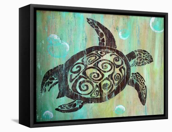 Sea Turtle-Karen Williams-Framed Stretched Canvas