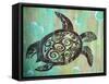 Sea Turtle-Karen Williams-Framed Stretched Canvas