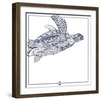 Sea Turtle-The Saturday Evening Post-Framed Giclee Print