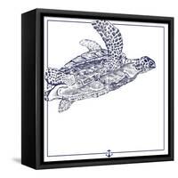 Sea Turtle-The Saturday Evening Post-Framed Stretched Canvas