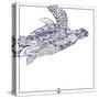 Sea Turtle-The Saturday Evening Post-Stretched Canvas