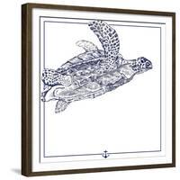 Sea Turtle-The Saturday Evening Post-Framed Giclee Print