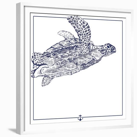 Sea Turtle-The Saturday Evening Post-Framed Giclee Print