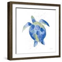 Sea Turtle-Mercedes Lopez Charro-Framed Art Print