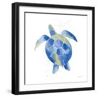 Sea Turtle-Mercedes Lopez Charro-Framed Art Print