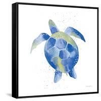 Sea Turtle-Mercedes Lopez Charro-Framed Stretched Canvas