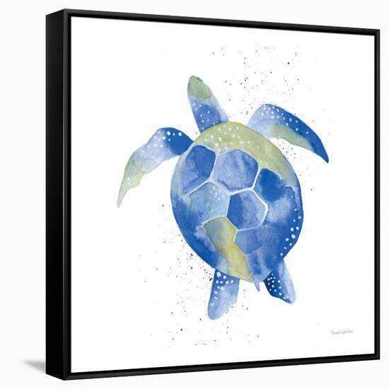 Sea Turtle-Mercedes Lopez Charro-Framed Stretched Canvas