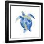 Sea Turtle-Mercedes Lopez Charro-Framed Art Print