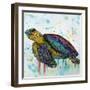 Sea Turtle-Karrie Evenson-Framed Art Print