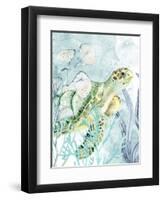 Sea Turtle-Kimberly Allen-Framed Art Print