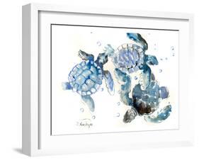 Sea Turtles-Suren Nersisyan-Framed Art Print