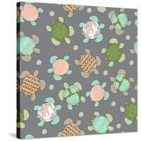 Sea Turtles-Joanne Paynter Design-Stretched Canvas