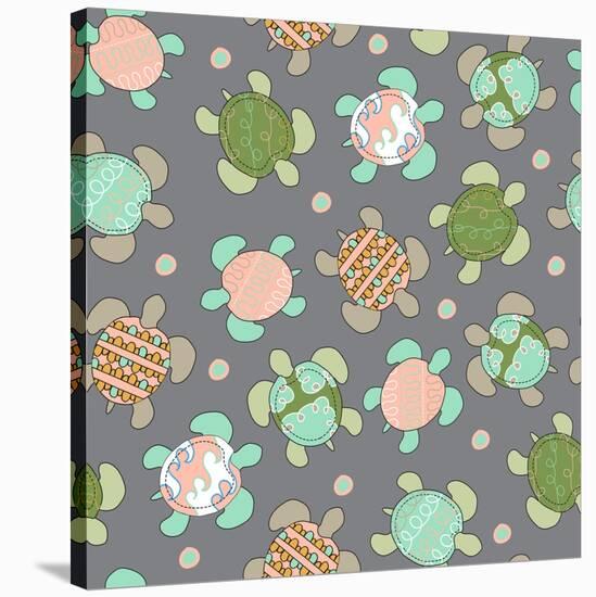 Sea Turtles-Joanne Paynter Design-Stretched Canvas